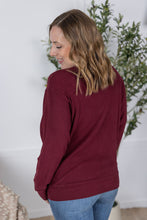 Load image into Gallery viewer, Corrine Ribbed Pullover Top - Burgundy