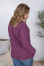 Load image into Gallery viewer, Corrine Ribbed Pullover Top - Plum