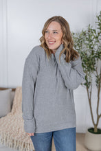 Load image into Gallery viewer, Corrine Ribbed Pullover Top - Light Grey