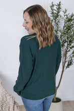 Load image into Gallery viewer, Corrine Ribbed Pullover Top - Hunter Green