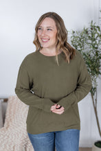 Load image into Gallery viewer, Corrine Ribbed Pullover Top - Olive