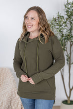 Load image into Gallery viewer, Kacey Ribbed Hoodie - Olive