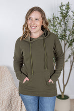 Load image into Gallery viewer, Kacey Ribbed Hoodie - Olive