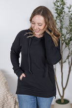 Load image into Gallery viewer, Kacey Ribbed Hoodie - Black