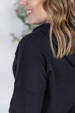 Load image into Gallery viewer, Kacey Ribbed Hoodie - Black