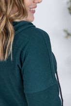 Load image into Gallery viewer, Kacey Ribbed Hoodie - Deep Teal