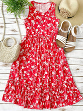 Load image into Gallery viewer, Bailey Dress - Red Floral