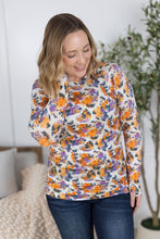 Load image into Gallery viewer, Blair Long Sleeve Top - Autumn Purple Abstract