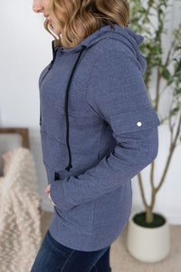 Pixie Pocket Halfzip Hoodie - Heathered Navy