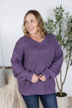 Load image into Gallery viewer, Talina Textured Sweater - Purple