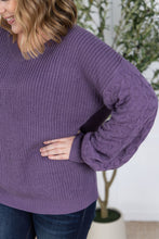 Load image into Gallery viewer, Talina Textured Sweater - Purple
