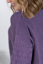 Load image into Gallery viewer, Talina Textured Sweater - Purple