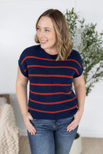 Load image into Gallery viewer, Striped Sweater Top - Navy