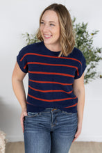 Load image into Gallery viewer, Striped Sweater Top - Navy