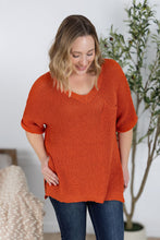 Load image into Gallery viewer, Annie Open Knit Top - Pumpkin