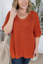 Load image into Gallery viewer, Annie Open Knit Top - Pumpkin