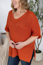 Load image into Gallery viewer, Annie Open Knit Top - Pumpkin