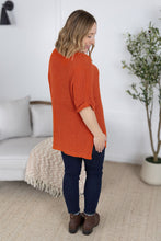 Load image into Gallery viewer, Annie Open Knit Top - Pumpkin