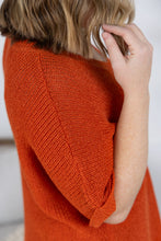 Load image into Gallery viewer, Annie Open Knit Top - Pumpkin