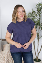 Load image into Gallery viewer, Kelly Knitted Top - Slate Purple