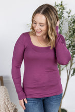 Load image into Gallery viewer, Alyssa Long Sleeve Top - Mulberry