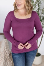 Load image into Gallery viewer, Alyssa Long Sleeve Top - Mulberry