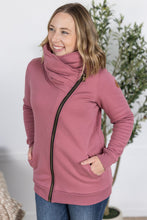 Load image into Gallery viewer, Quinn ZipUp Cowl - Mulberry