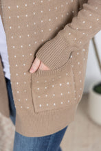 Load image into Gallery viewer, Dalilah Dot Cardigan - Tan