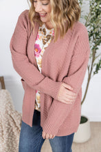 Load image into Gallery viewer, Billie Open Knit Cardigan - Dusty Rose