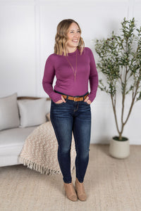 Blair Long Sleeve Top - Mulberry