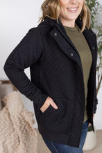Load image into Gallery viewer, Kyla Zipper Snap Jacket - Black