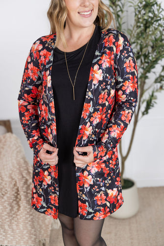 Classic Cardigan - Sunset Floral