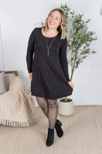 Load image into Gallery viewer, Savannah Bamboo Swing Dress - Black