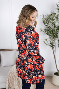 Classic Cardigan - Sunset Floral
