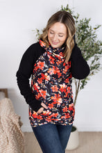 Load image into Gallery viewer, Zoey ZipCowl Sweatshirt - Sunset Floral