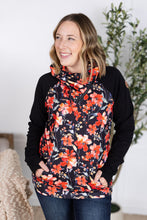Load image into Gallery viewer, Zoey ZipCowl Sweatshirt - Sunset Floral