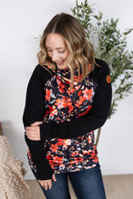 Load image into Gallery viewer, Zoey ZipCowl Sweatshirt - Sunset Floral