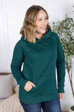 Load image into Gallery viewer, Tatum Textured Pullover Hoodie - Hunter Green
