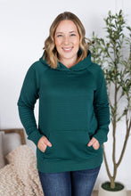 Load image into Gallery viewer, Tatum Textured Pullover Hoodie - Hunter Green