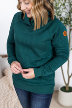 Load image into Gallery viewer, Tatum Textured Pullover Hoodie - Hunter Green