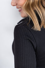Load image into Gallery viewer, Whitley Waffle Snap Pullover - Black