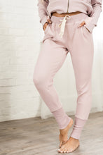 Load image into Gallery viewer, Waffle Knit Joggers- Blush