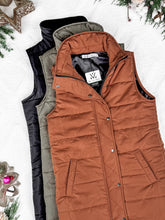 Load image into Gallery viewer, Harlow Long Vest - Cinnamon