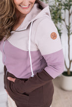 Load image into Gallery viewer, Colorblock Fullzip - Neutral, Purple, and Brown