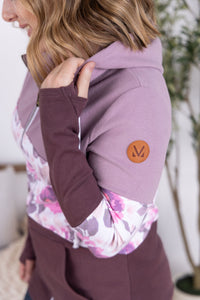 Colorblock Fullzip - Purple, Autumn Blossom, and Plum