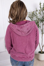 Load image into Gallery viewer, Ryker Vintage Wash Hoodie- Berry