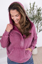 Load image into Gallery viewer, Ryker Vintage Wash Hoodie- Berry