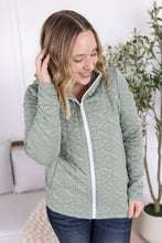 Load image into Gallery viewer, Geometric Fullzip Hoodie - Sage