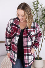 Load image into Gallery viewer, Norah Plaid Shacket - Merlot Mix