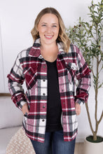 Load image into Gallery viewer, Norah Plaid Shacket - Merlot Mix